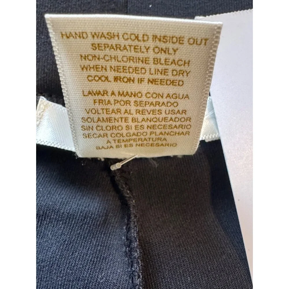 Matty M New Mid-Waist Navy‎ Blue Leggings Stretch Pants Size Small Timeless